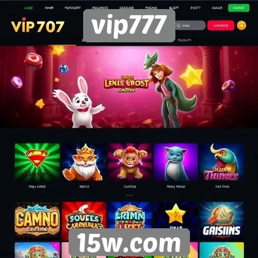 Variedade de jogos oferecidos no site vip777